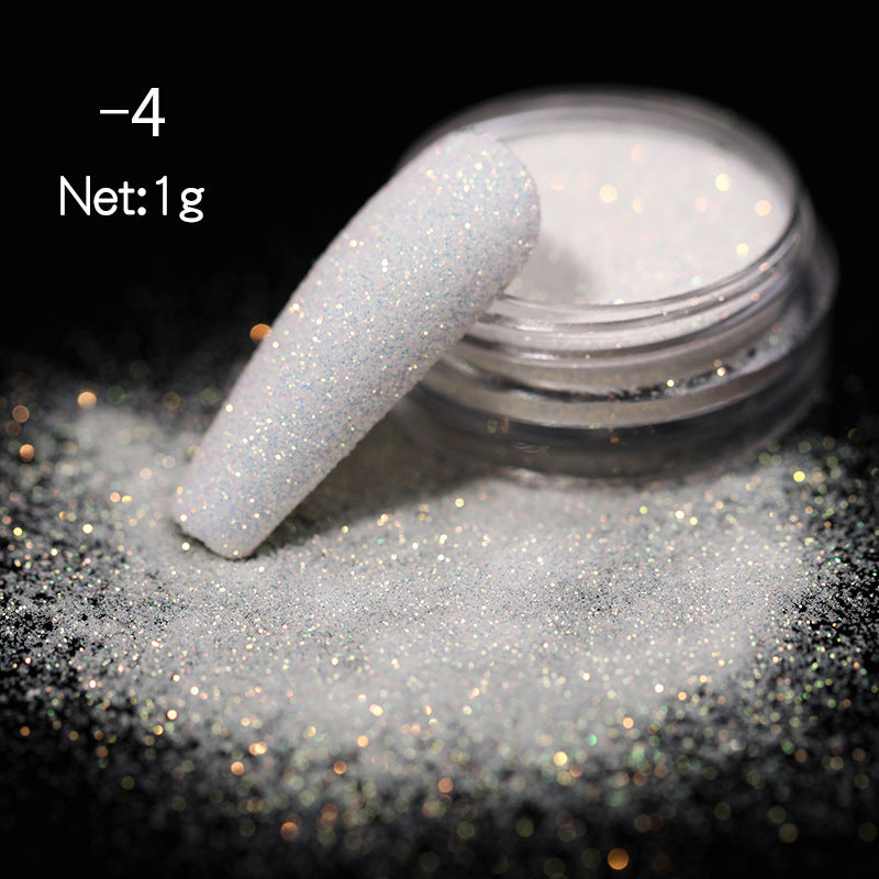 DIY Nail Powder Magic Color Nail Shimmering Powder Woolen Gradient Nail Art Blooming