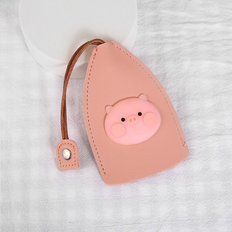 Cartoon Pull-out Key Case Creative PU Leather Car Key Protector Universal