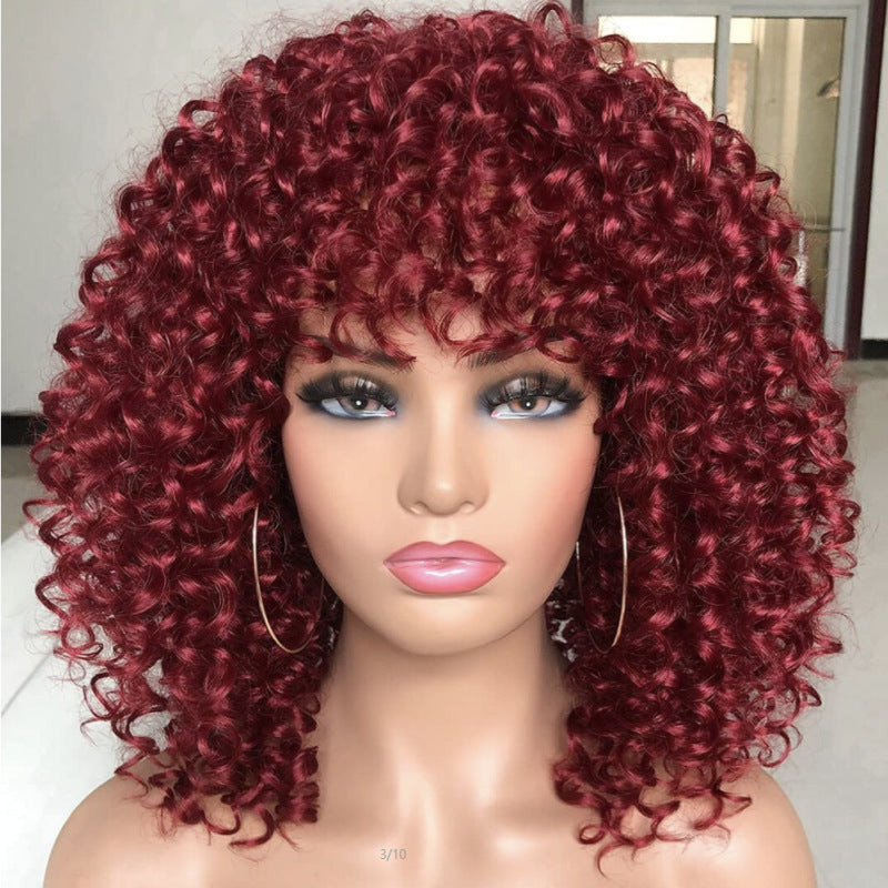 Women's Fashion Fluffy Chemical Fiber High Temperature Silk Head Cover