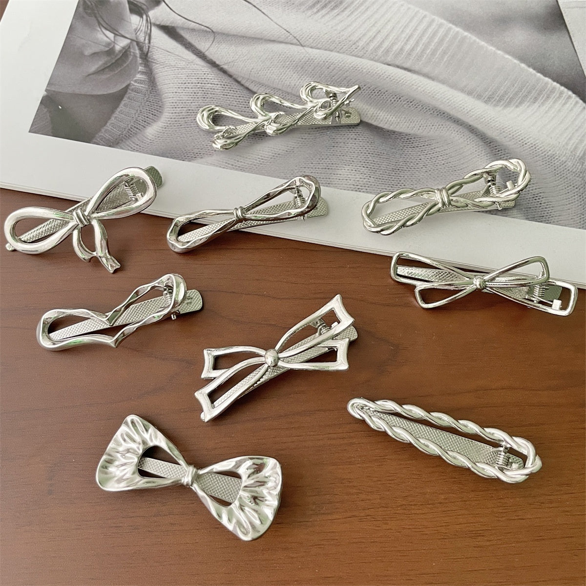 Sweet Cool Hot Girl Girl Bow Barrettes Bang Clip