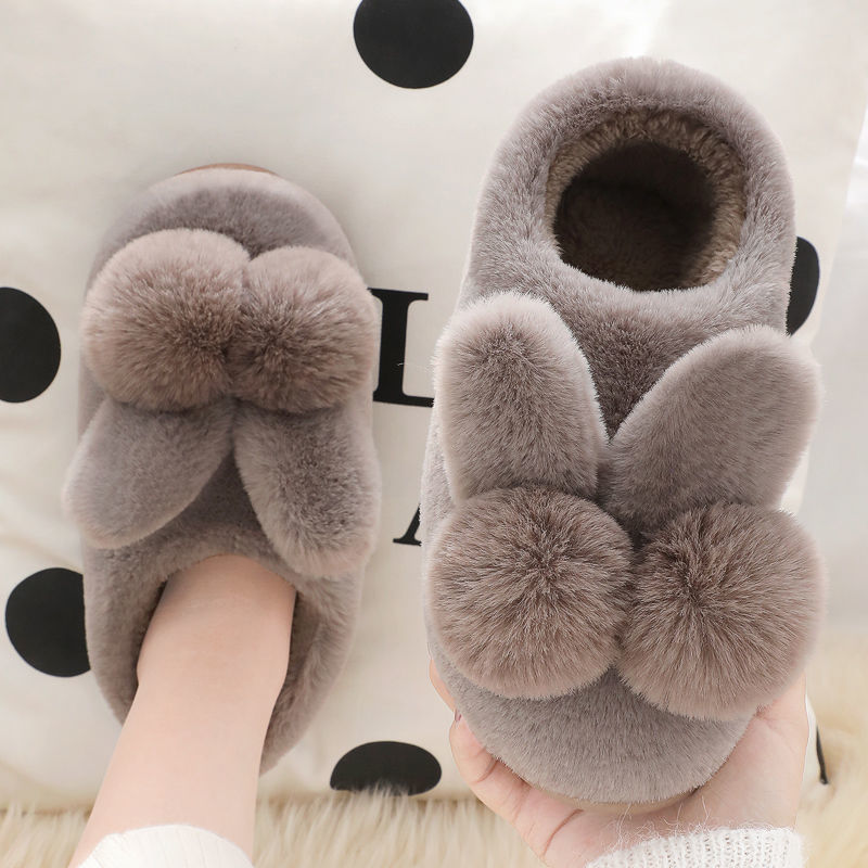 Damen Winter Plateau rutschfeste warme süße Innen Home Plüsch Schuhe