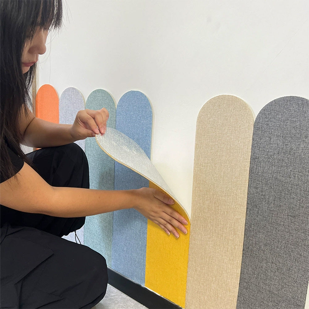 Baby Kids Anti-collision Felt Board Wall Sticker House Covering Artifact Moisture-proof Enclosure Anti Dirty Bedroom DecorationSelf-adhesive Children's Room Anti-collision Wall, Kindergarten Decorativ