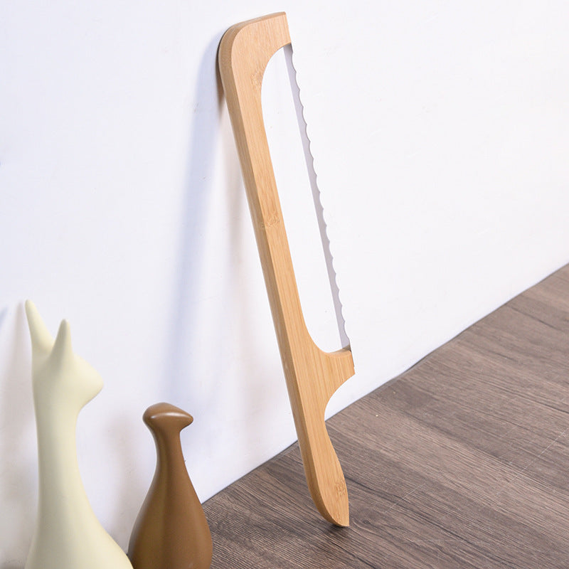 Wooden Bending-resistant Cutting Serrated Bread Knife