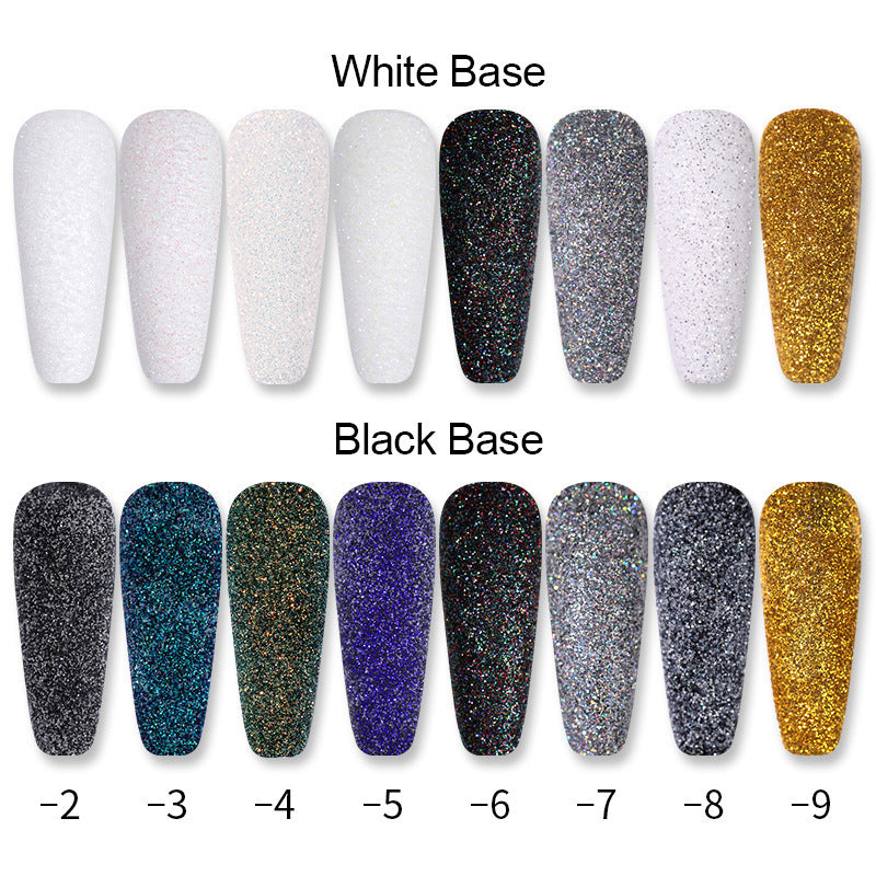DIY Nail Powder Magic Color Nail Shimmering Powder Woolen Gradient Nail Art Blooming