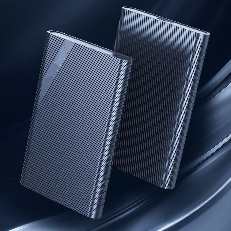 Black 2.5-inch USB 3.0 mobile hard disk case, ABS plastic, supports 4TB SSD storage.