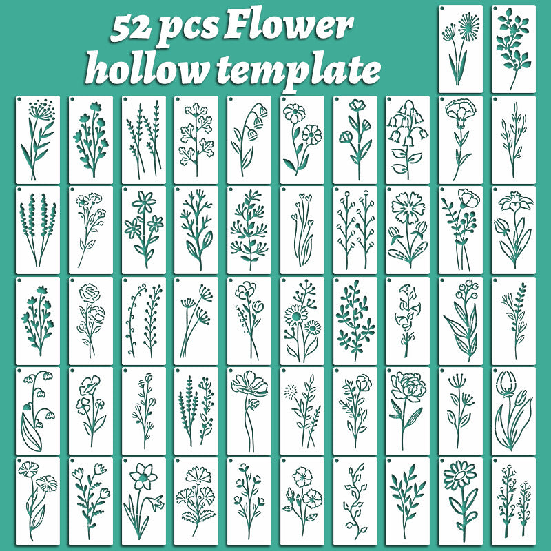 Wildflower Painting Template Flower Plant Spray Painting