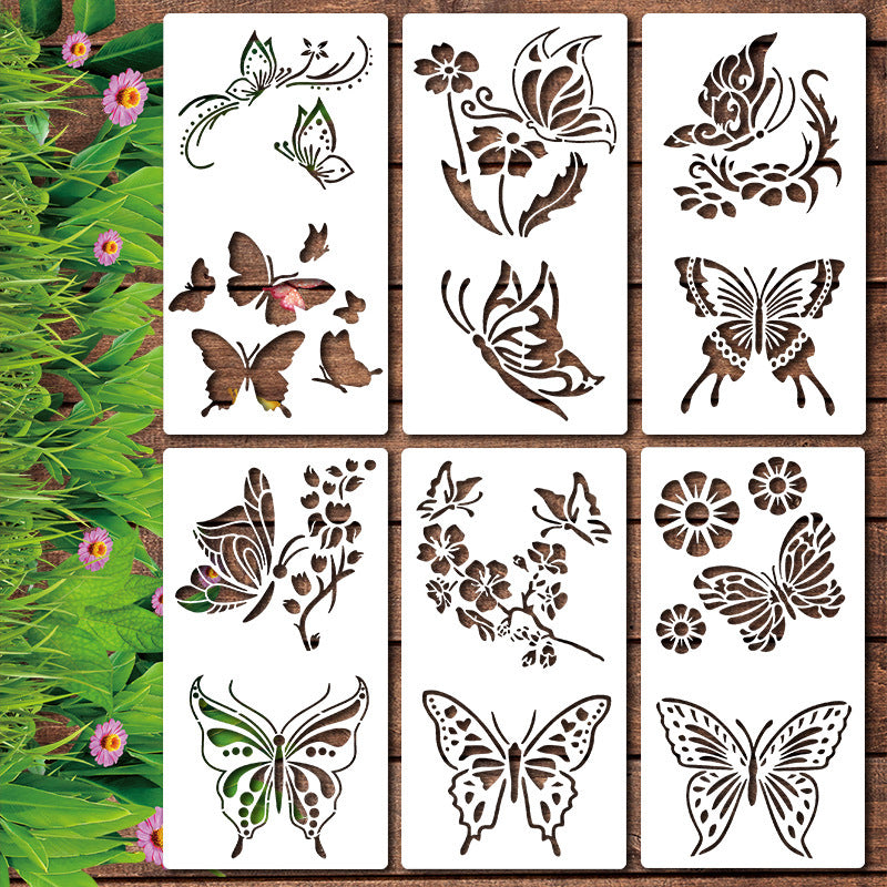 Wildflower Painting Template Flower Plant Spray Painting