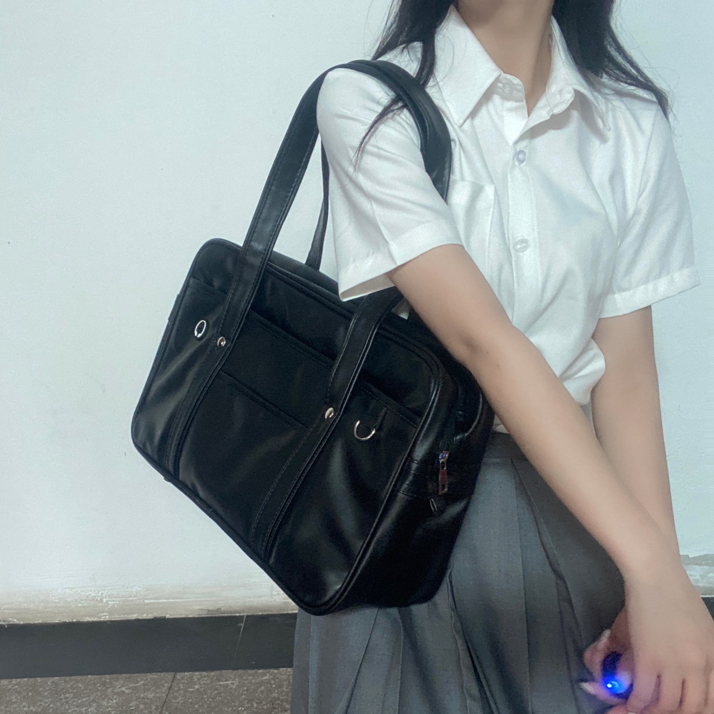 Large Size School Handbag Shoulder Briefcase