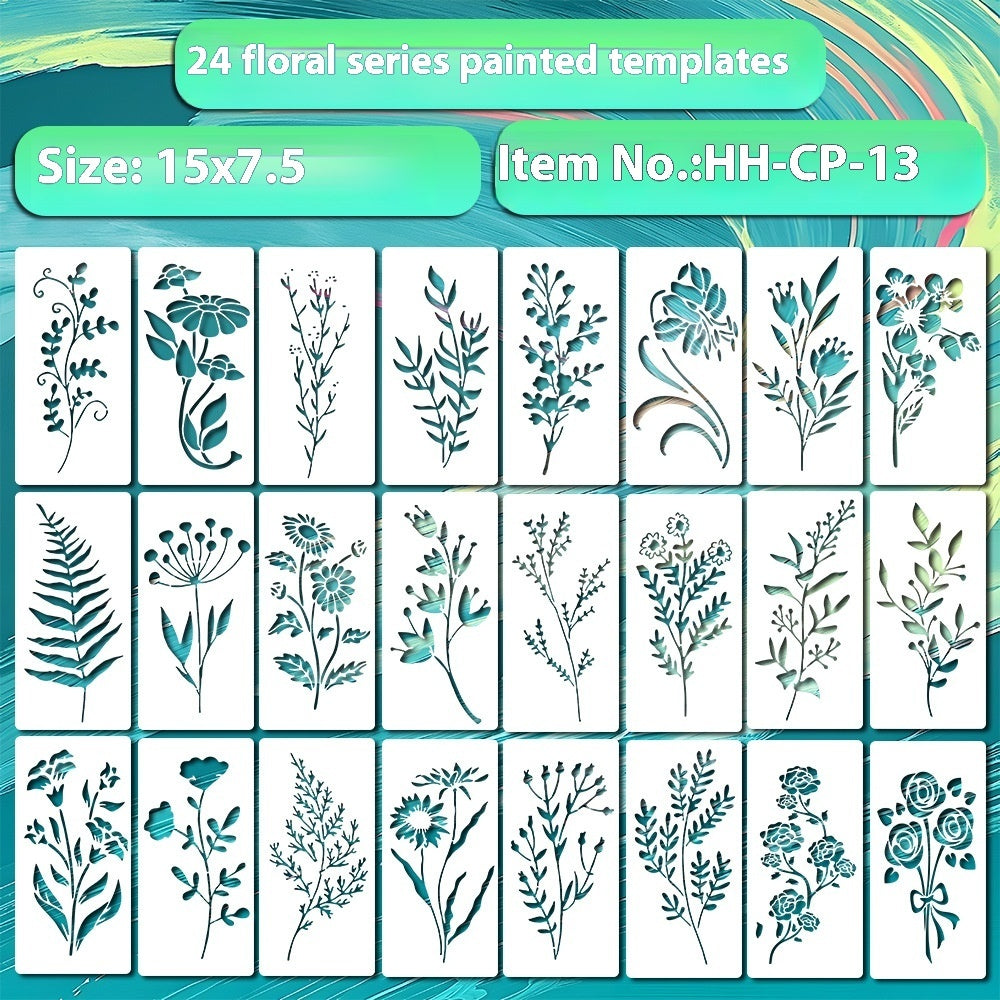 Wildflower Painting Template Flower Plant Spray Painting