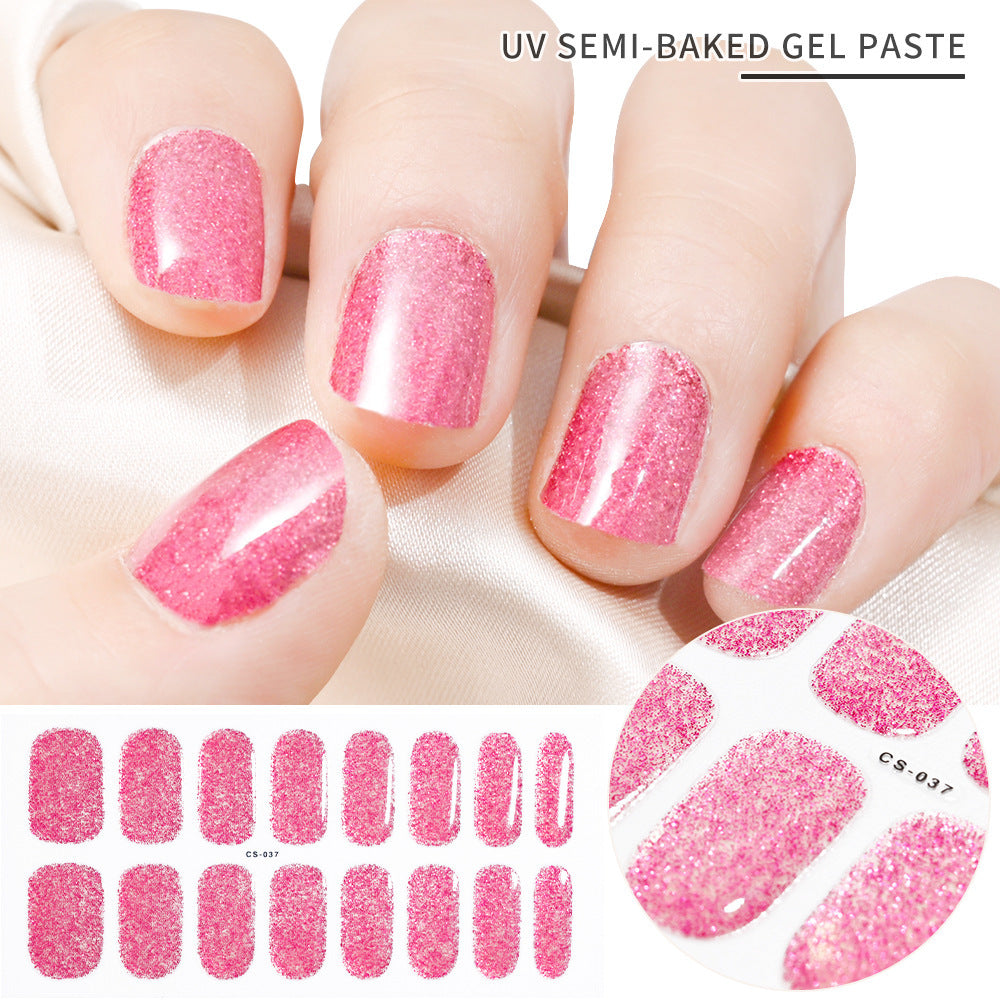 Gel Second Generation Phototherapy Semi-curing Nail Sticker