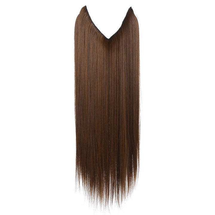 Women's One-piece Adjustable Invisible Straight Multi-color Gradient Hair Extension Fishline