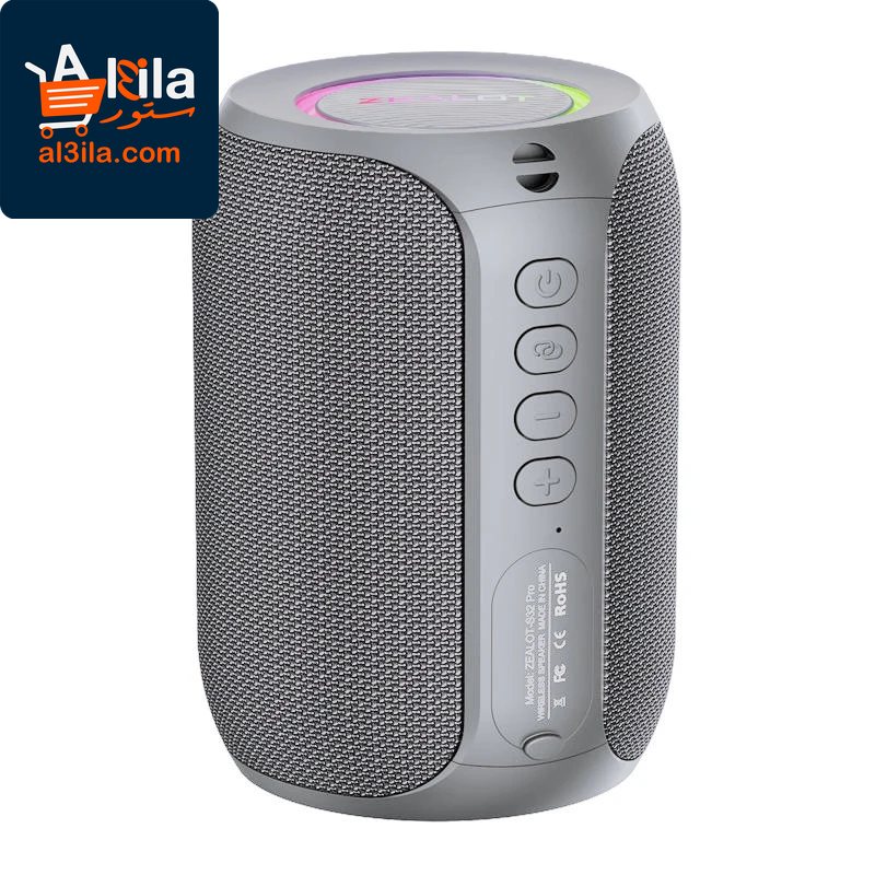 S32 Pro Bluetooth Wireless Speaker with Subwoofer, Mini Hi-Fi Bass, Stereo Sound, RGB Lighting, Micro SD Card and AUX Support, Built-in Microphone