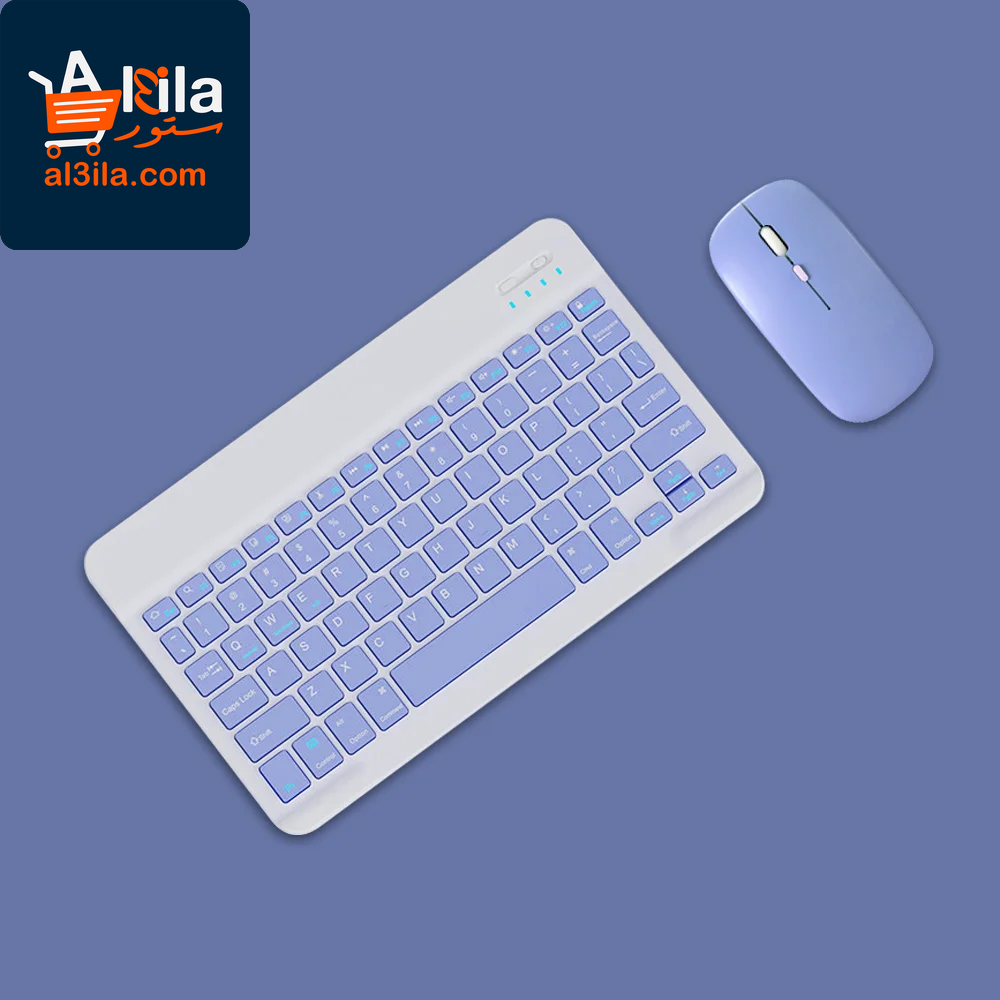 Wireless Bluetooth Keyboard and Mouse for iOS, Android, and Windows Tablets, Compatible with iPad Air, Mini, Pro, Xiaomi, Apple, and Huawei