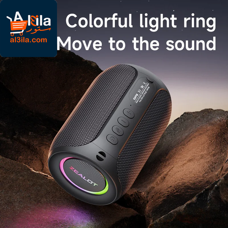 S32 Pro Bluetooth Wireless Speaker with Subwoofer, Mini Hi-Fi Bass, Stereo Sound, RGB Lighting, Micro SD Card and AUX Support, Built-in Microphone
