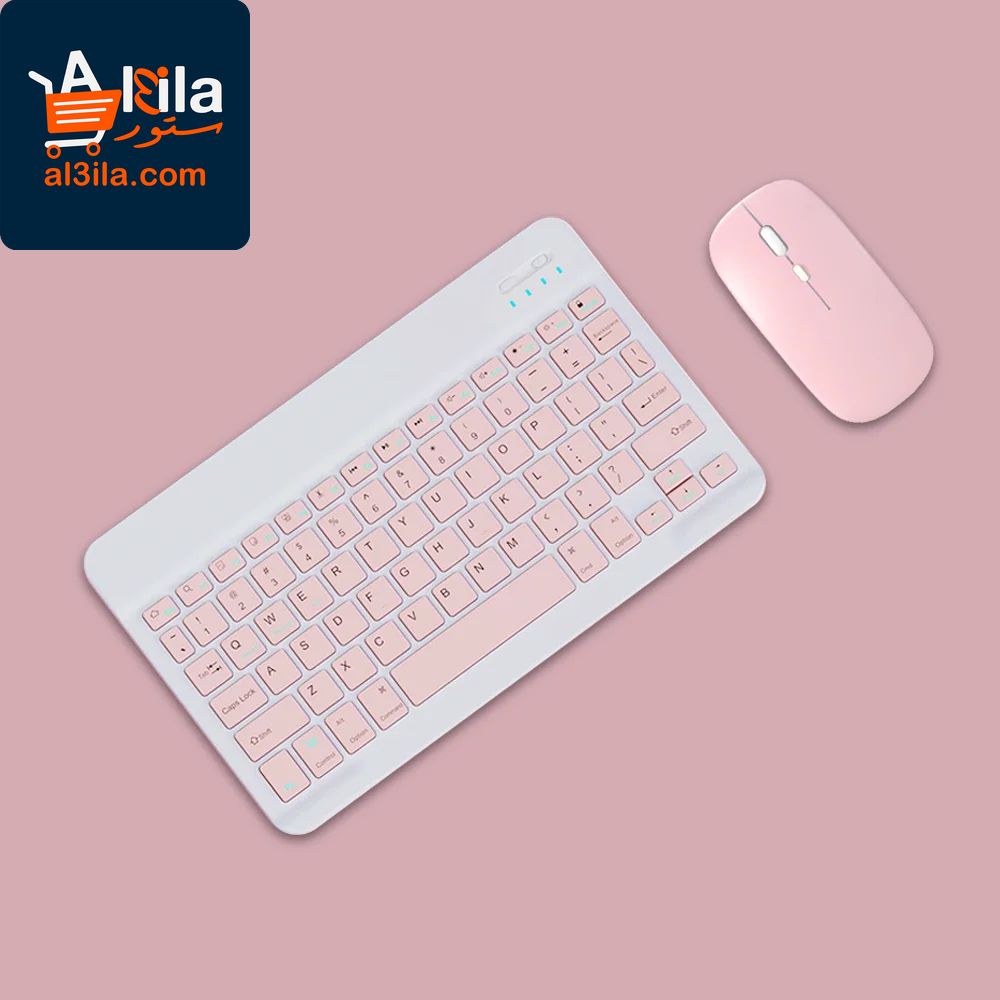 Wireless Bluetooth Keyboard and Mouse for iOS, Android, and Windows Tablets, Compatible with iPad Air, Mini, Pro, Xiaomi, Apple, and Huawei