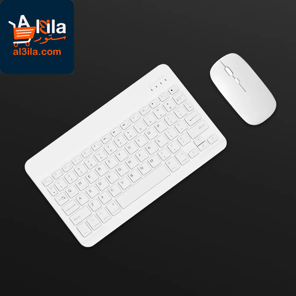 Wireless Bluetooth Keyboard and Mouse for iOS, Android, and Windows Tablets, Compatible with iPad Air, Mini, Pro, Xiaomi, Apple, and Huawei