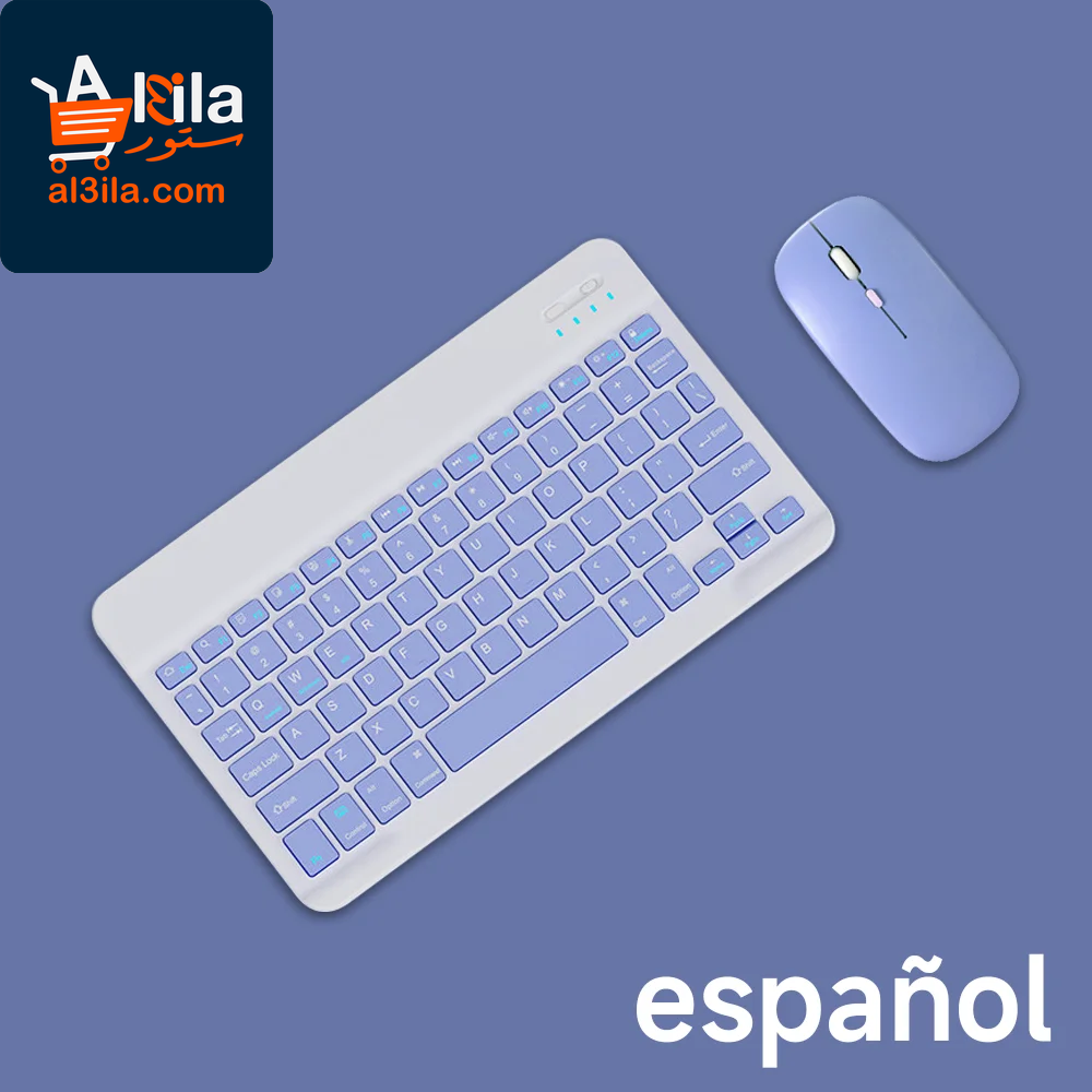 Wireless Bluetooth Keyboard and Mouse for iOS, Android, and Windows Tablets, Compatible with iPad Air, Mini, Pro, Xiaomi, Apple, and Huawei