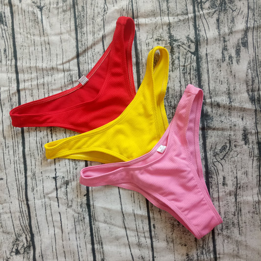 Women's Swimsuit Solid Color Split Swimsuit