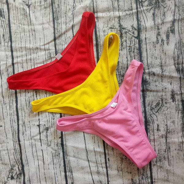Women's Swimsuit Solid Color Split Swimsuit