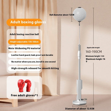 Gray Adult Boxing Gloves