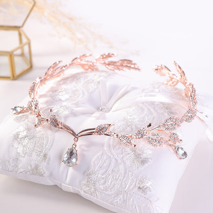 Neues goldenes Kronen-Stirnband für die Hochzeit