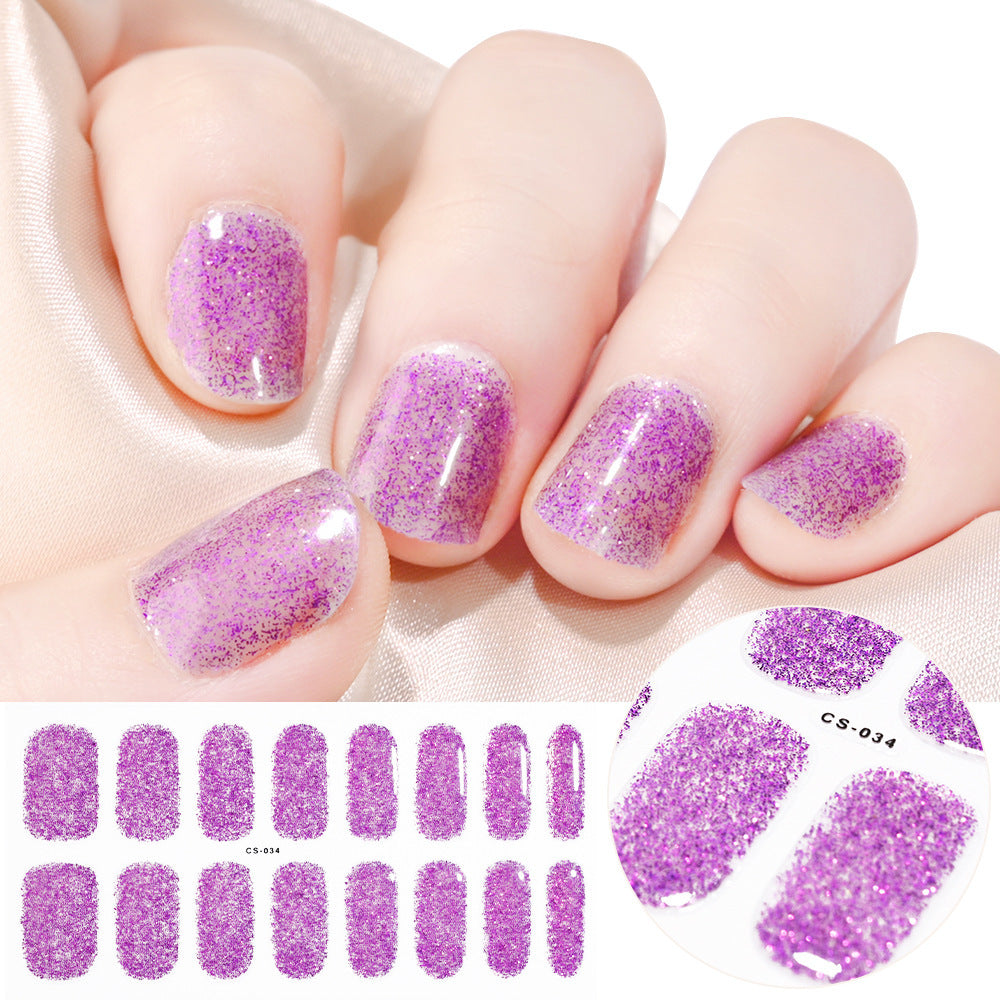 Gel Second Generation Phototherapy Semi-curing Nail Sticker