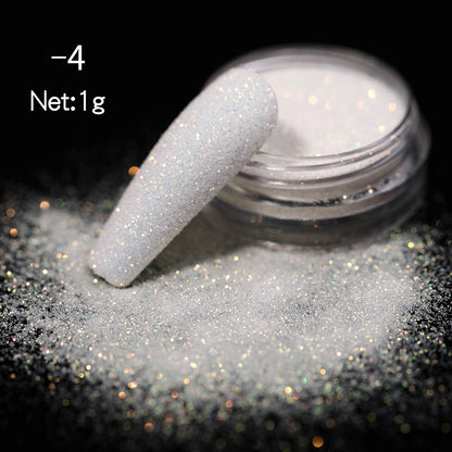 DIY Nail Powder Magic Color Nail Shimmering Powder Woolen Gradient Nail Art Blooming