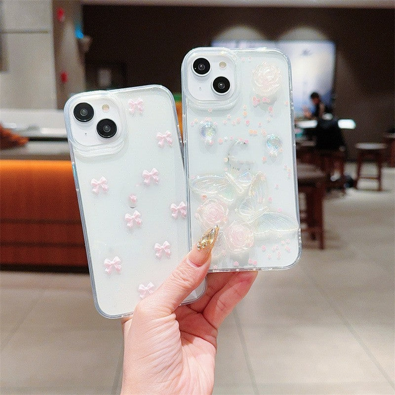 Japanese And Korean Love Rose Phone Case