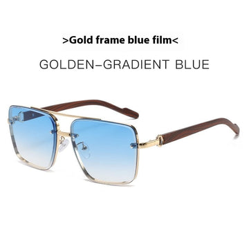 Gold Frame Gradient Blue
