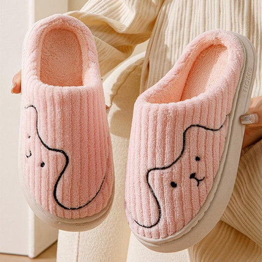 Striped Cat Slippers