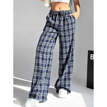 GK29 Blue And White Plaid