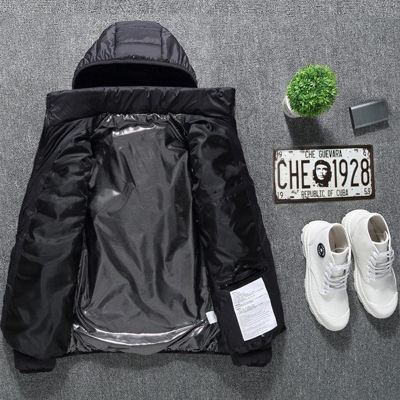 新款加热夹克外套USB电热夹克棉衣加热器保暖服装加热背心男士衣服冬季