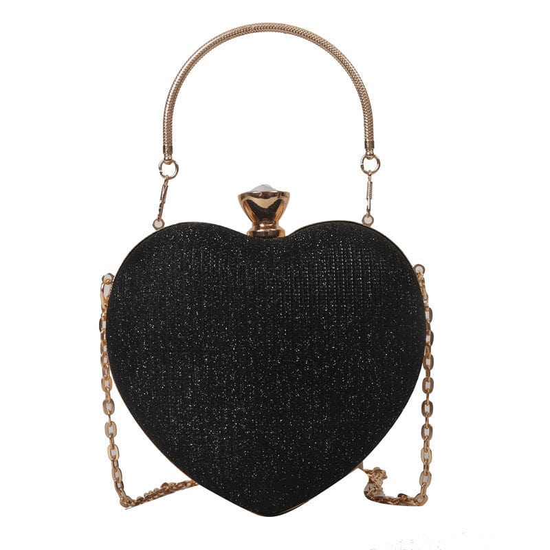 حقيبة القابض المسائية حقيبة Women Women Laming Hand Heart Lapear