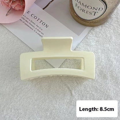 Women's Simple And Versatile Solid Color Grip Clip