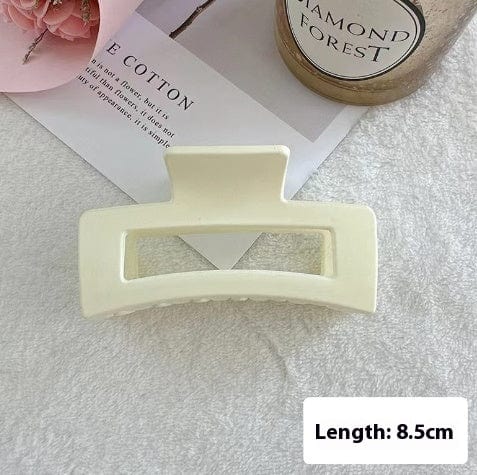 Women's Simple And Versatile Solid Color Grip Clip