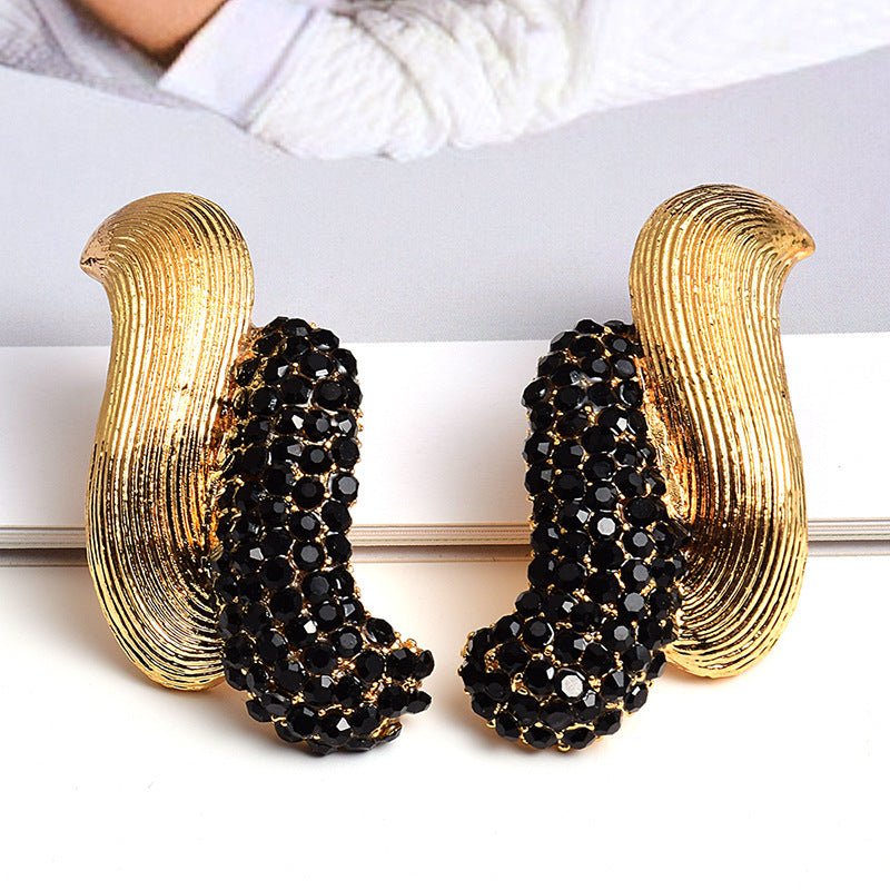 European And American Style Trendy Earrings Diamond
