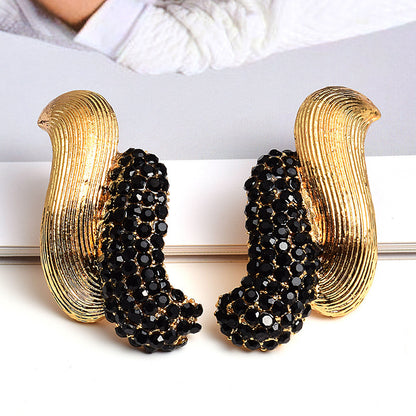 European And American Style Trendy Earrings Diamond