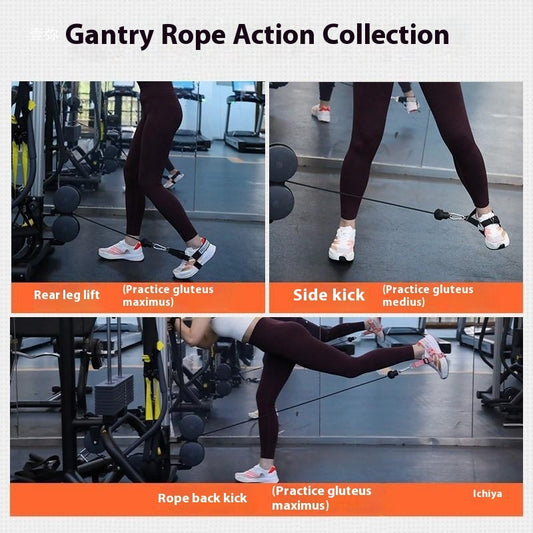 Gantry Frame Ankle Buckle Leg Stength Strap Tension Booties Rope Accessories