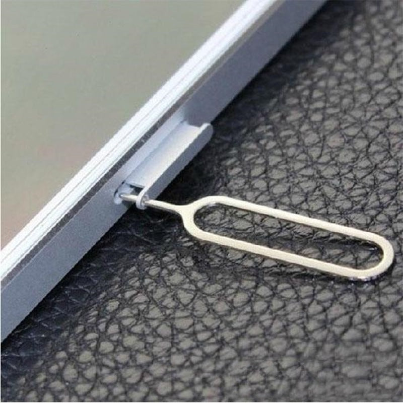 SIM card slot tool for iPhone and other compatible smartphones.