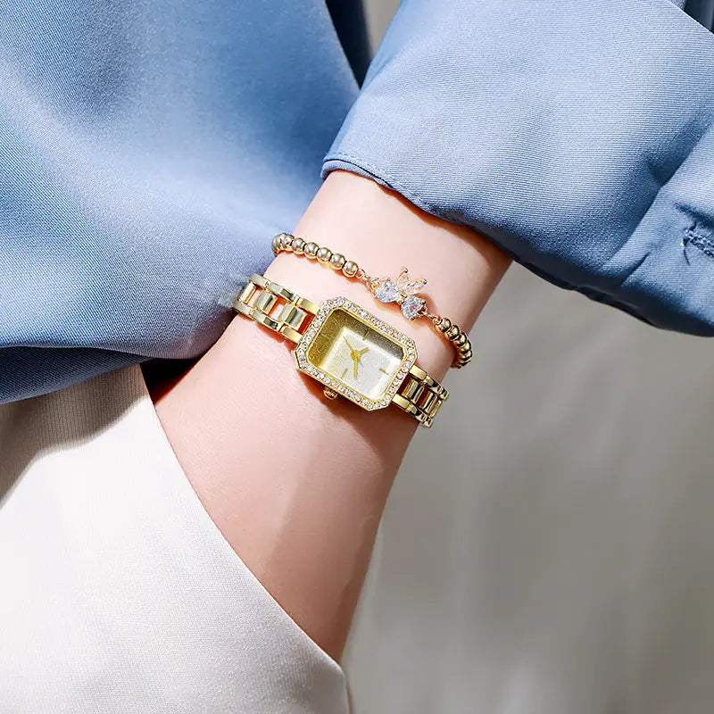 Women’s Watch Rhinestone Compact Temperamental