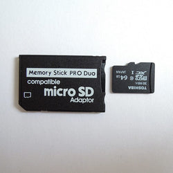 microSD to MS Pro Duo card adapter with TF card.