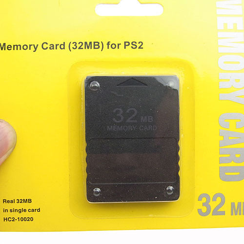 PS2 Memory Card 32MB packaging and product.