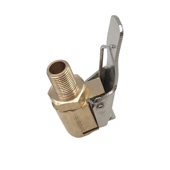 Adapter clamp connector for truck air-pump, brass material, 8mm clip.