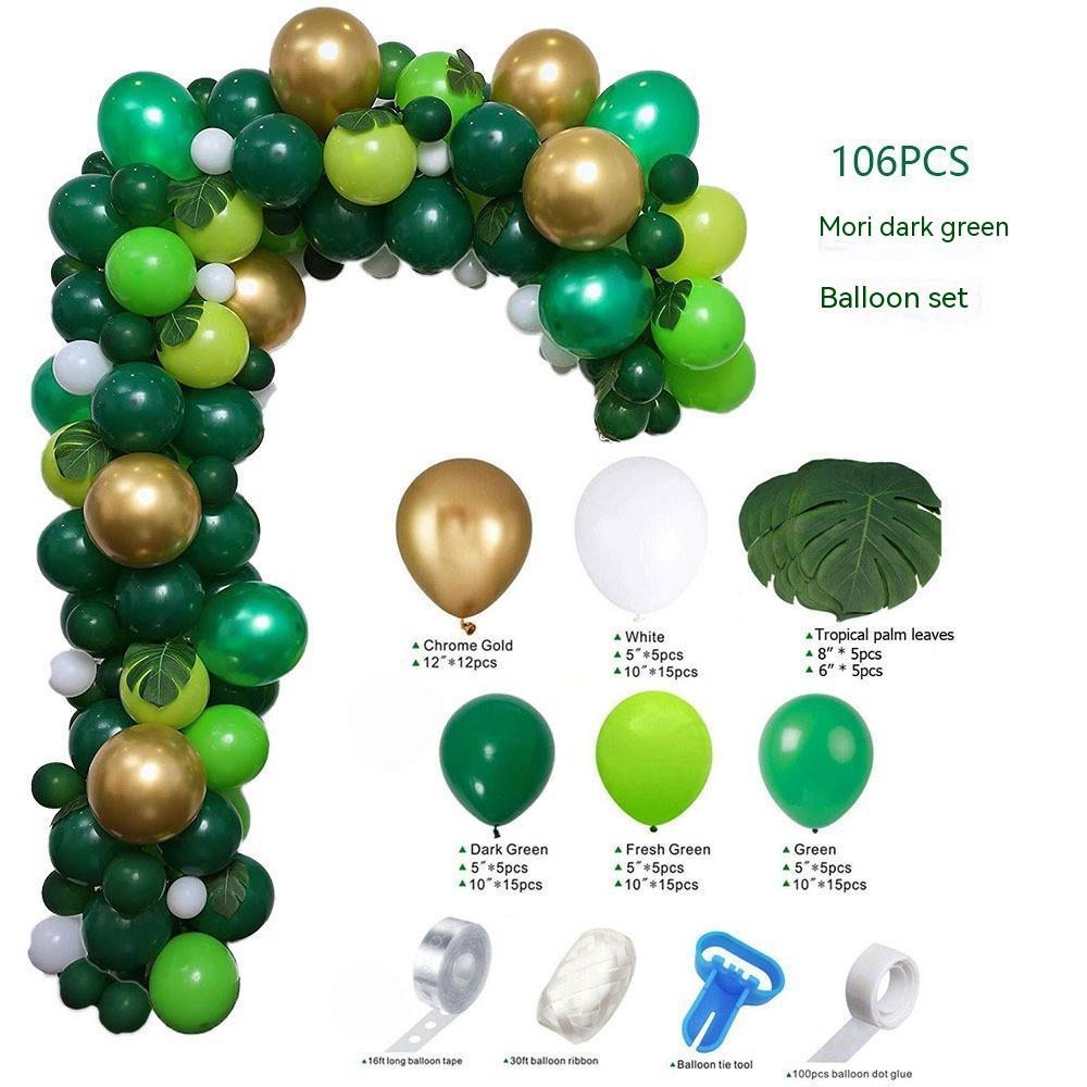 Animal Head Birthday Party Balloon Jungle Set Monstera Theme