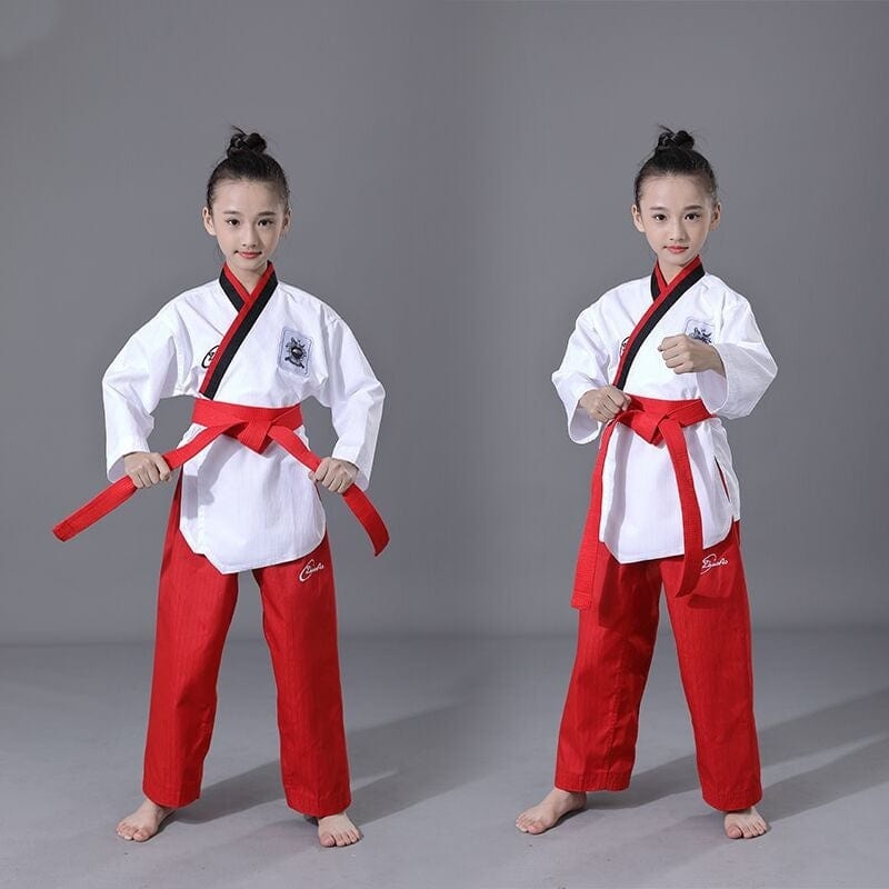 زي TKD للبالغين والأطفال، ملابس تدريب تنافسية للرجال والنساء