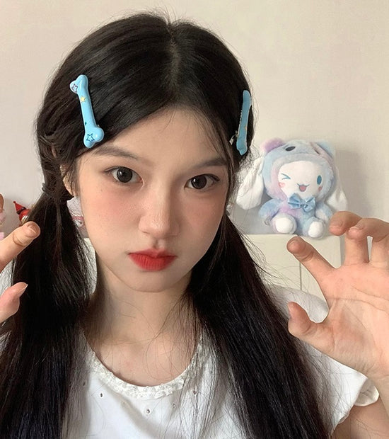 骨纹XINGX一字夹侧刘海鸭嘴夹女
