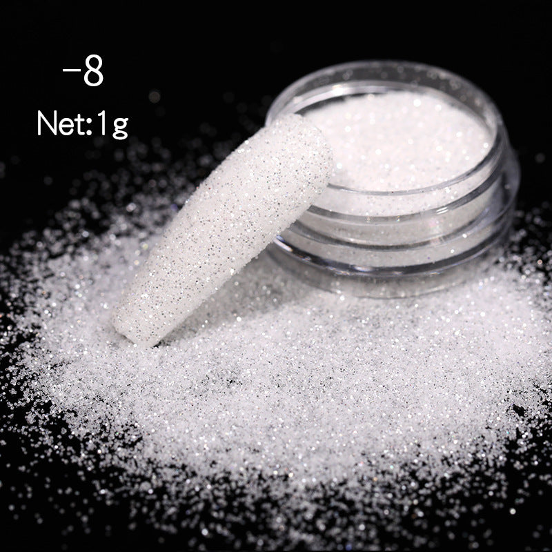 DIY Nail Powder Magic Color Nail Shimmering Powder Woolen Gradient Nail Art Blooming