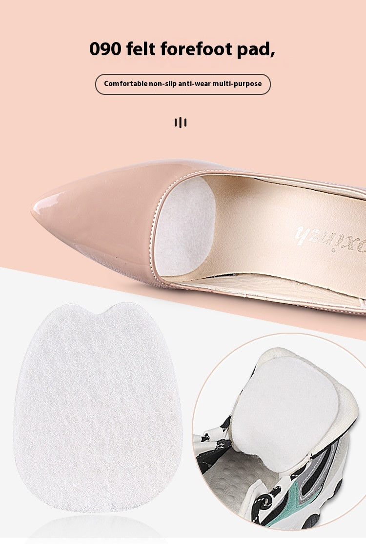 Thin Felt Front Palm Anti-wear Half Size Anti-wear Shoes Tongue Stickers