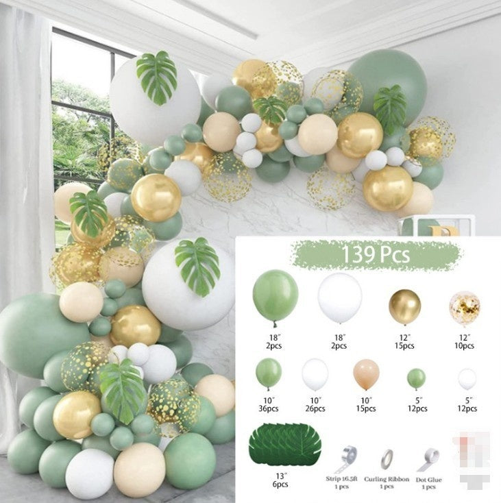 Animal Head Birthday Party Balloon Jungle Set Monstera Theme