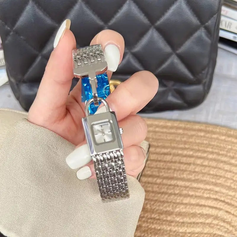 Lock Head Fashion Steel Watch Female Small Dial
